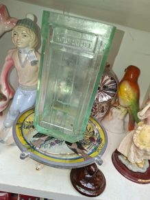 2 Beautiful Antique Acid Battery Glass, Postage Available or Collection,