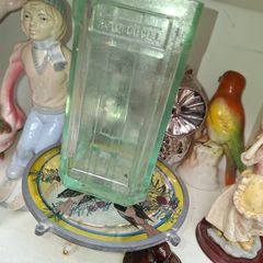 2 Beautiful Antique Acid Battery Glass, Postage Available or Collection,