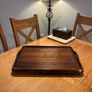 Antique Oak & Copper Serving Tray Image 3