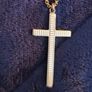 9ct gold cross and chain Image 7