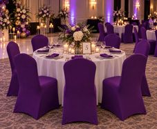 purple chair covers x66
