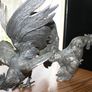 Vintage Pair of heavy Metal Fighting Roosters Cocks Decorative H-8" and H-9,3" Image 10