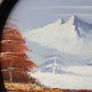 Vintage painted oval picture (33cm x 27cm) Image 9