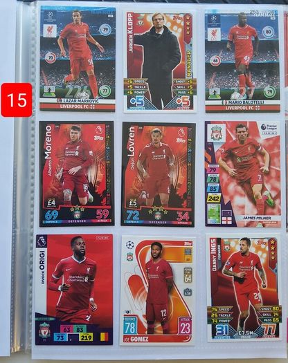 Liverpool Football Cards (116 Players)