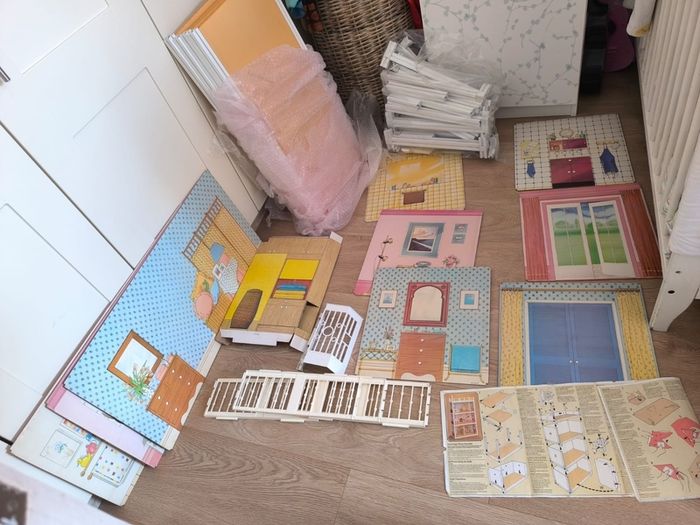 Vintage Pedigree Sindy Super Home Dolls House Set With Instructions
