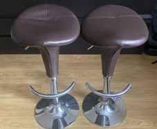 Faux leather bar stools