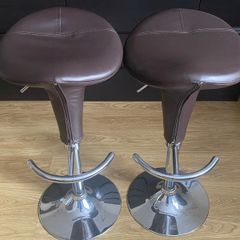 Faux leather bar stools