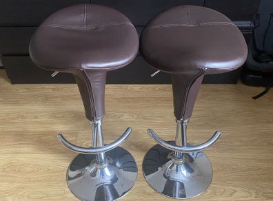 Faux leather bar stools
