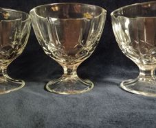 French  glass dessert dishes