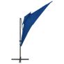 Cantilever Umbrella with Double Top Azure Blue 250x250 cm Image 4