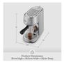 Sage - The Bambino - Compact Coffee Machine with Automatic Milk Frother, Black Truffle Image 2