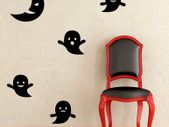 Ghost Moon Wall Sticker for Halloween, Wall Decals for Halloween