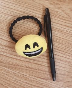 New - A Smiling Emoji Hair Tie