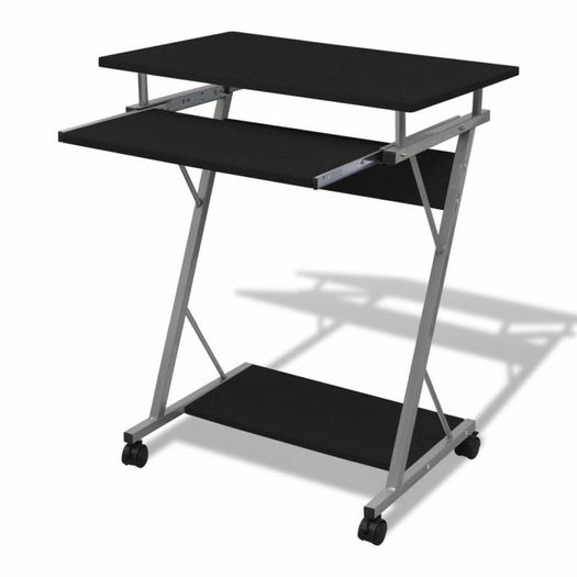 Computer Desk Rolling Small Study Home Office Workstation Table - FREE DELIVERY NATIONWIDE