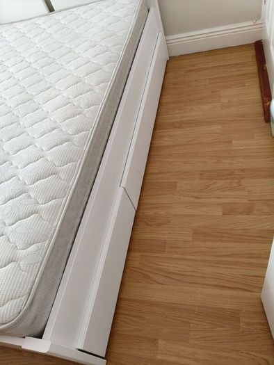 IKEA Double Bed Songesand with drawers