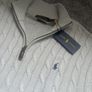 Ralph Lauren Light Grey Cable Knit Quarter Zip, Size XL Men's Image 5