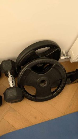 Home Gym Equipment  HIT Fitness Dumbbells, Olympic Bars, Plates & Bench