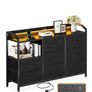 Black Chest of Drawers Bedroom, with LED Light trip with 10 Adjustable Colors Image 9