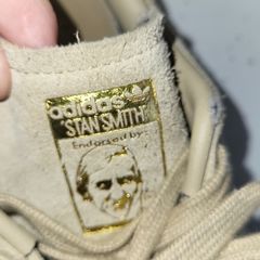 ADIDAS Unisex Stan Smith beige suede Sz 6UK (Fit 6.5 Women)