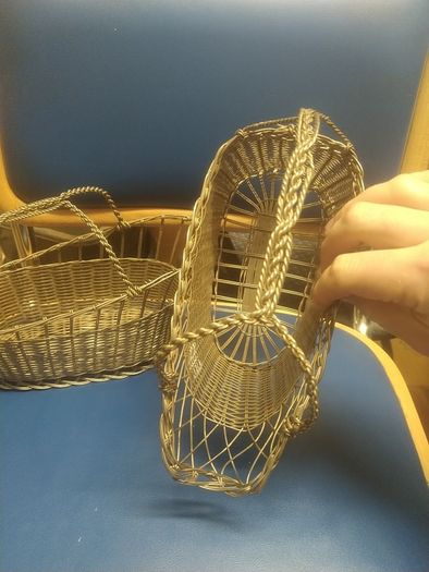 Vintage wire wine holders x3