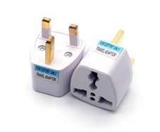 1PCS Universal US EU AU To UK Plug USA To Euro Europe Travel Wall AC Power Charger Outlet Adapter Converter 2 Round Pin Socket