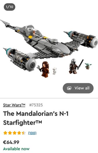Lego Star Wars The Mandalorian N1 Starfighter