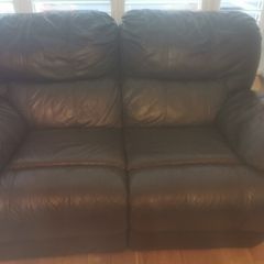 sofa leather with recliner free