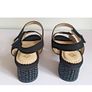 PieSanto Black Suede Sandals EU35 UK2 Rhinestone Block Heel BNIB Spain  CAN POST Image 6