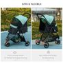 Foldable Pet Stroller w/ Rain Cover, for XS Dogs, S Dogs - Green Image 6