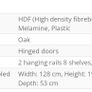 JYSK MANDERUP 3-door wardrobe in a wild oak finish, featuring slatted-style louvered doors. Image 4