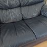 Leather 2 seater couch sofa Image 5