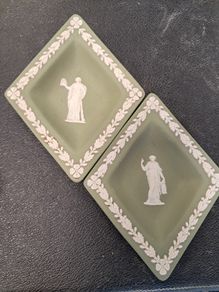 Pair of 2 Trinket dishes vintage wedgewood