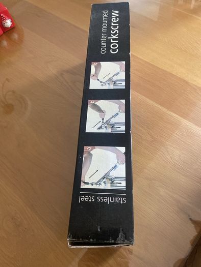 Counter mounted corkscrew