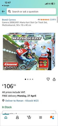 Carrera Scalextric Mario Kart bundle