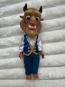 Beast about 6.5" Figure from Beauty and the Beast Disney Used Painted hands Please look at the pictures
