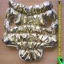 Gold Puffer Pet Jacket / Cat & Small Dog Coat. Size S Image 4