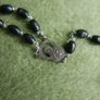 Vintage Handmade Black Wood Rosary Image 5