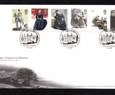2005 Great Britain 150th Death Anniversary of Charlotte Bronte Commemorative Stamps Addressed First Day Cover (FDC).