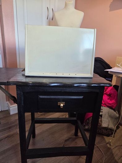singer sewing machine and table
