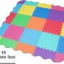 Foam Play Mat with Borders 25 Pieces 31.5 x 31.5cm 1.4cm Extra Thick Multi Coloured and Interlocking Floor Tiles (FREE POSTAGE) Image 3