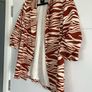 River island red striped blazer Image 4