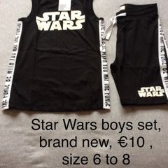 Boys shorts & vest set, Star Wars set
