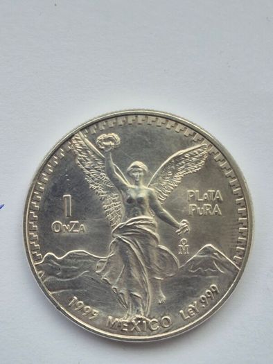 1 oz Mexican Libertad Silver Bullion Coins, Old Style 1982 - 1995 "Gordita"