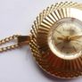 Vintage gold-plated Simca Antimagnetic Pendant Mechanical Watch W/necklace.(works well) Image 6