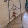 Antique Victorian Wrought Iron Saucepan Stand Image 2