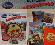Disney My Favourite Adventures, 5 read along hardback storybooks and cd set
