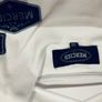 Mens tshirt top Mercier white with black badges XS Image 3