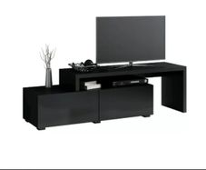 Black Extendable TV Cabinet