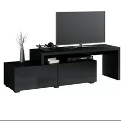 Black Extendable TV Cabinet