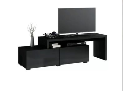 Black Extendable TV Cabinet